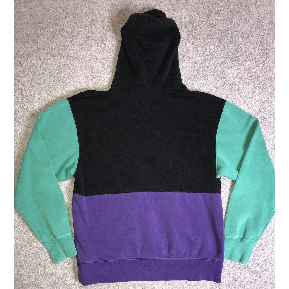 Nike‎ Air Jordan Retro Color Block Pullover Hoodie Sweatshirt Pocket Mens Small